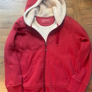 Eddie Bauer Fleece-Lined Zip-Up Hoodie | Women's Large